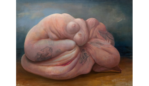 Migrante, serie Médula (óleo sobre tela)